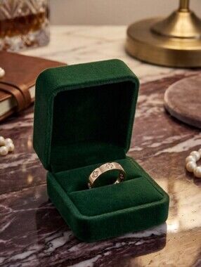 Gold Plated Clover Eternity Band Ring